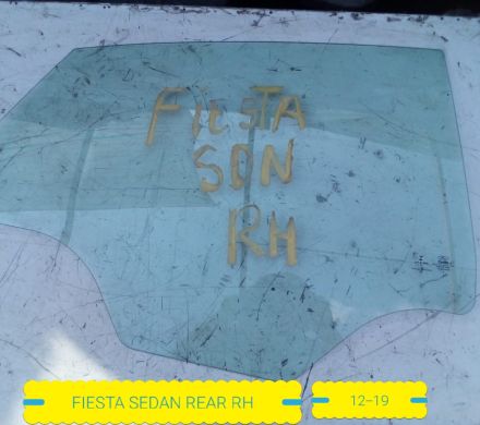 LUNA DE PUERTA POSTERIOR DERECHA FORD FIESTA 2012 AL 2018 SEDAN