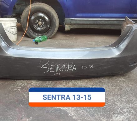 PARACHOQUES POSTERIOR NISSAN SENTRA 2013 AL 2015 CON DETALLE